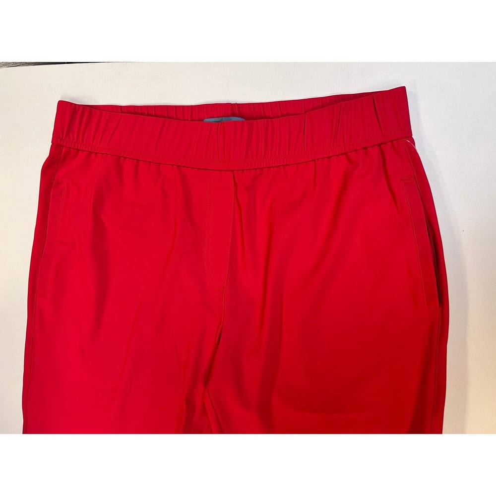 Elliott Lauren Jogger Pants Womens 10 Red Excellent Elastic Waist Made in USA - Picture 3 of 6